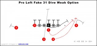 Pro Left Fake 31 Dive Weak Option