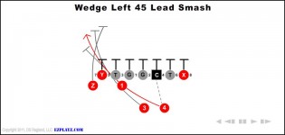 Wedge Left 45 Lead Smash