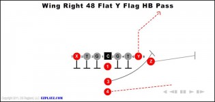 Wing Right 48 Flat Y Flag Hb Pass