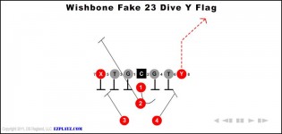 Wishbone Fake 23 Dive Y Flag