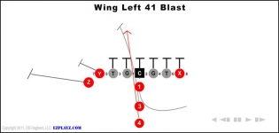 wing left 41 blast 315x150 - 600+ Youth Football Plays for $11.99!